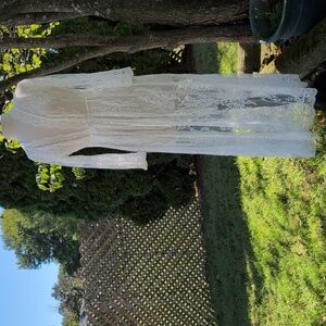 Elegant White Lace Kimono One Size  XS/ L